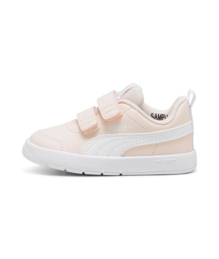 Sapatilhas Infantil Puma Courtflex V3 V Rosa Branco