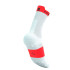 Meias Running from Compressport Pro Racing V4.0 Run High Branco/Fluo Vermelho