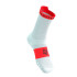Meias Running from Compressport Pro Racing V4.0 Run High Branco/Fluo Vermelho