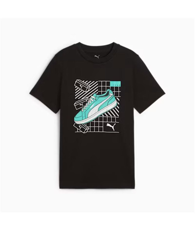 Camiseta Menino Puma Graphics IV B Preto