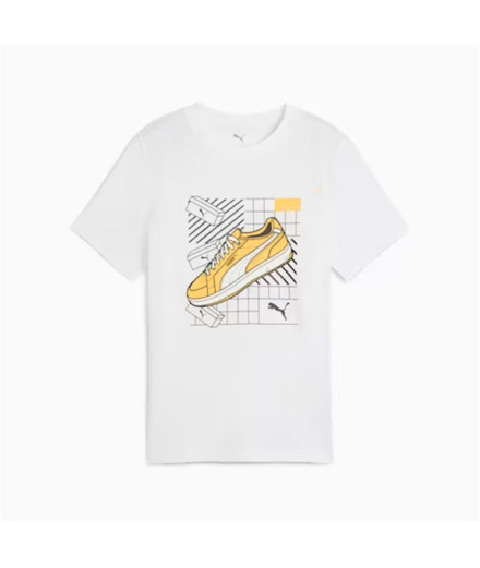 Camiseta Menino Puma Graphics IV B Branco