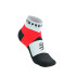 Meias Running Trail Unissex de Compressport Ultra Low Vermelho/Branco