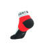 Meias Running Trail Unissex de Compressport Ultra Low Vermelho/Branco