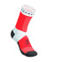 Meias Running Trail Unissex da Compressport Ultra V2.0 Branco/Vermelho