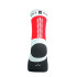 Meias Running Trail Unissex da Compressport Ultra V2.0 Branco/Vermelho