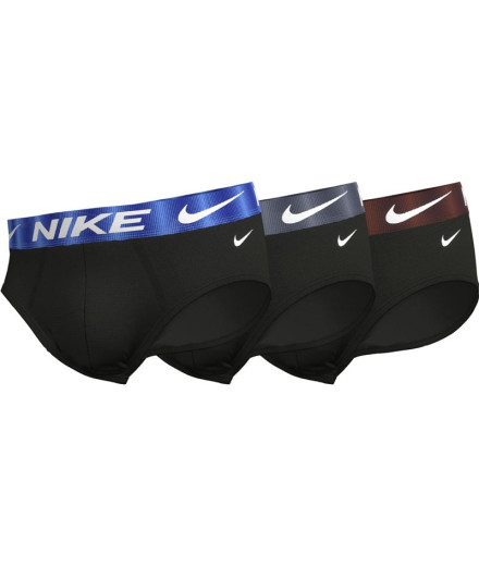 Cuecas Nike Homem Cueca de anca preta Pack