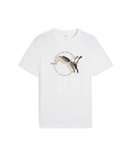 Camiseta T-shirt com logótipo MultipleCat da Puma...
