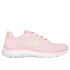 Sapatilhas Skechers Mulher Flex Appeal 5,0 Rosa/Amarelo
