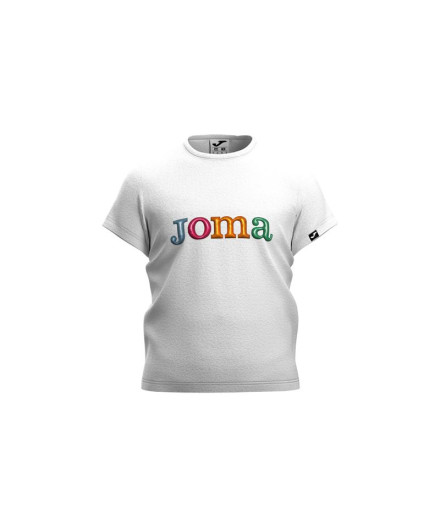 Camiseta Joma Manga Curta New Metaverse Infantil Branco