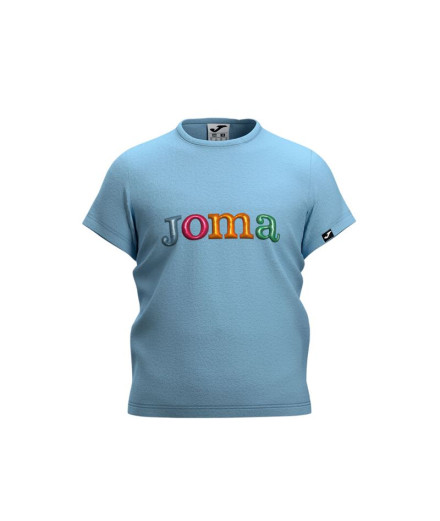 Camiseta Joma Manga Curta New Metaverse Infantil Celeste