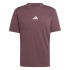 Camiseta adidas Small Logo Sj Homem Granate/Branco