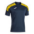 Camiseta Joma Championship VIII Homem Azul Escuro/Amarelo