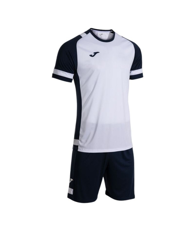Conjunto de Futebol Joma Líder Branco Marinho...