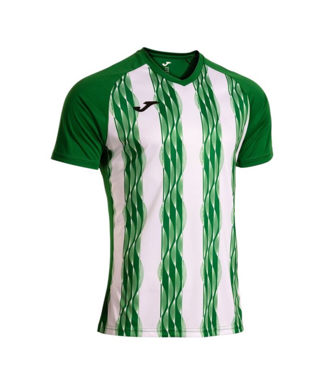 Camiseta Joma Inter V Verde Branco Menino