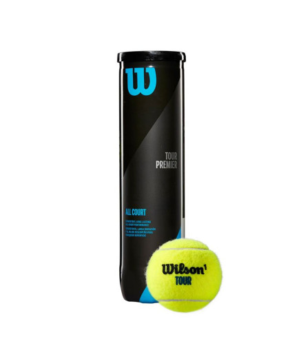 Bolas de Tênis Wilson Tour Premier All Ct 4 Ball Can...