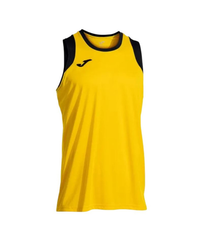 Camiseta Joma Cancha Amarelo Preto Homem