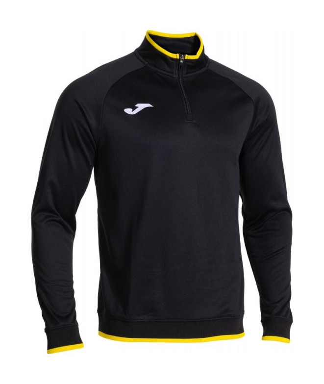 Moletom Joma Combi Premium Preto Amarelo Menino