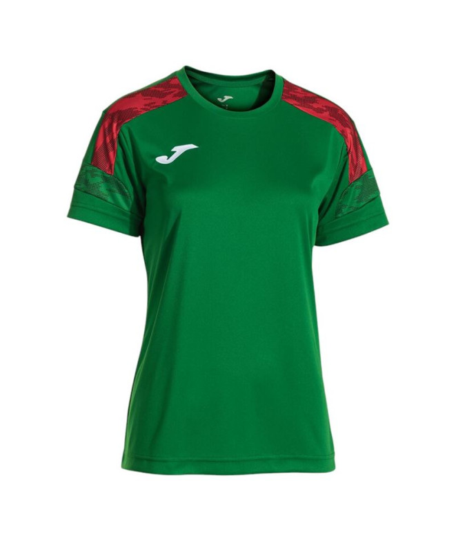Camiseta Joma Campeonato Viii Verde Vermelho...