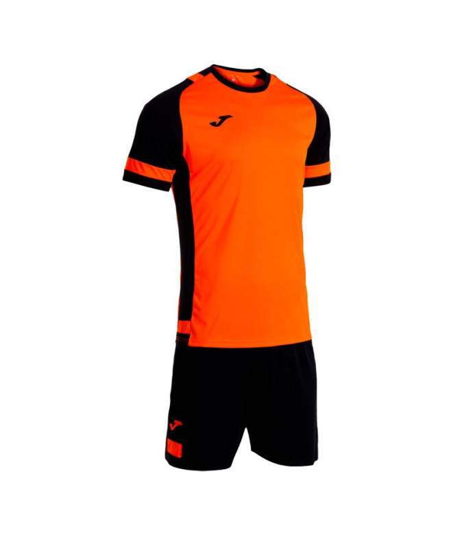 Conjunto de Futebol Joma Líder Laranja Preto...