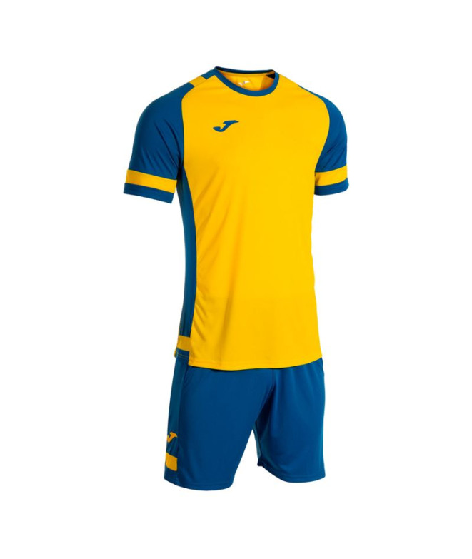 Conjunto de Futebol Joma Líder Amarelo Royal...
