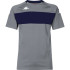 Camiseta Kappa Diago Homem Cinza Melange/Azul