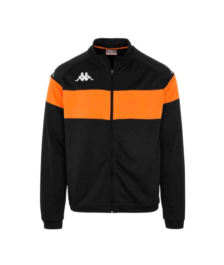 Moletom Fitness Kappa Dacone Homem Preto/Laranja
