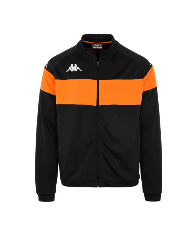 Moletom Fitness Kappa Dacone Homem Preto/Laranja