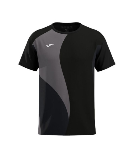 Camiseta De Tênis Joma Torneio Preto Antracita Menino
