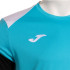 Camiseta Joma Danubio Homem Turquesa/Negro
