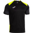 Camiseta Joma Danubio Homem Preto/Amarelo Fluorescente