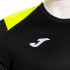 Camiseta Joma Danubio Homem Preto/Amarelo Fluorescente