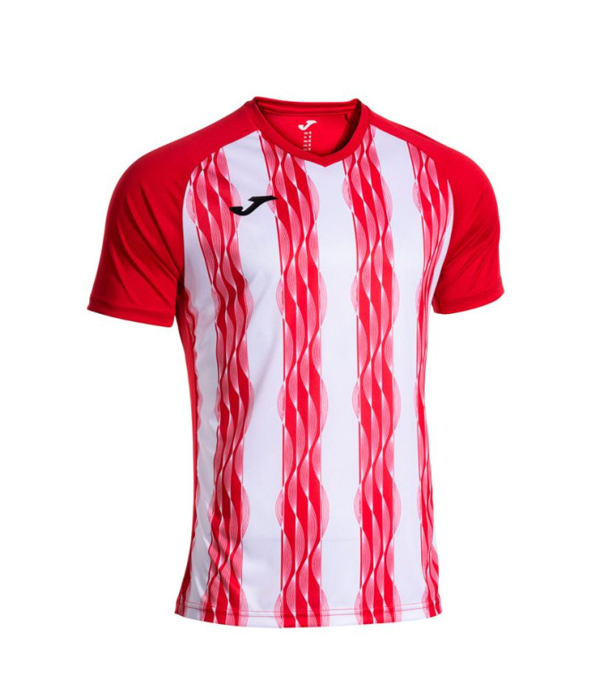 Camiseta Joma Inter V Vermelho Branco Menino
