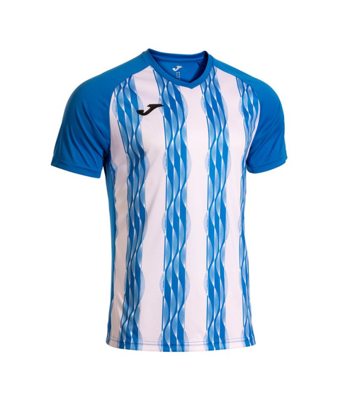 Camiseta Joma Inter V Royal Branco Menino