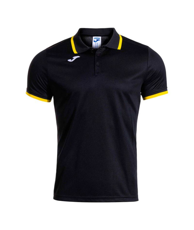 Polo Joma Combi Premium Preto Amarelo Menino