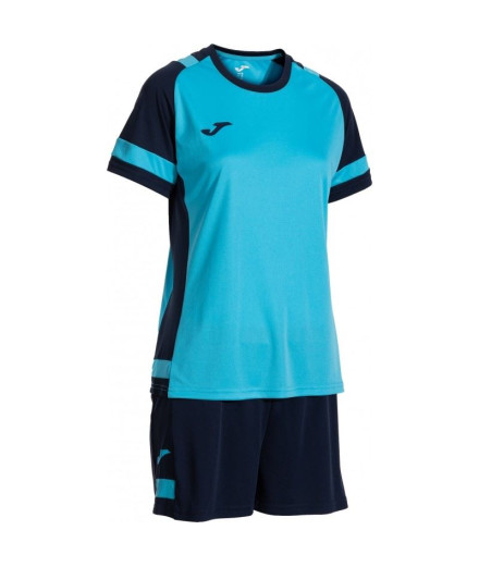 Conjunto de Futebol Joma Líder Mulher Turquesa...