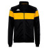 Moletom Fitness Kappa Dacone Homem Preto/Amarelo Cromado