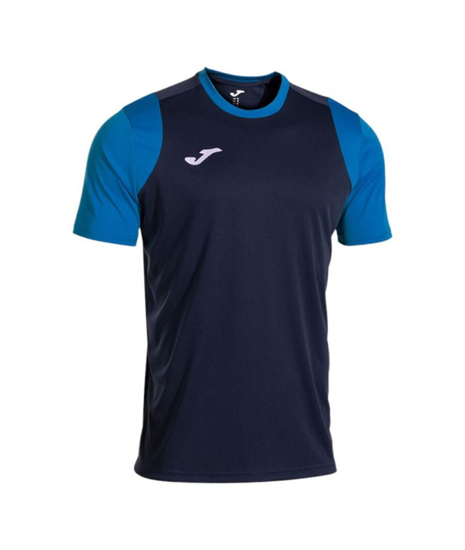 Camiseta Joma Cancha Dark Navy Royal Menino