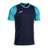 Camiseta Joma Cancha Dark Navy Turquesa Flú Menino