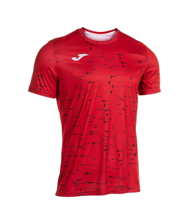 Camiseta Joma Pro Team Vermelho Preto Homem