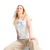 Camiseta Puma Graphics Floral Cat Mulher Branco