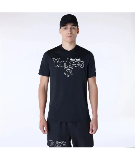 Camiseta New Era New York Yankees MLB Homem Preto