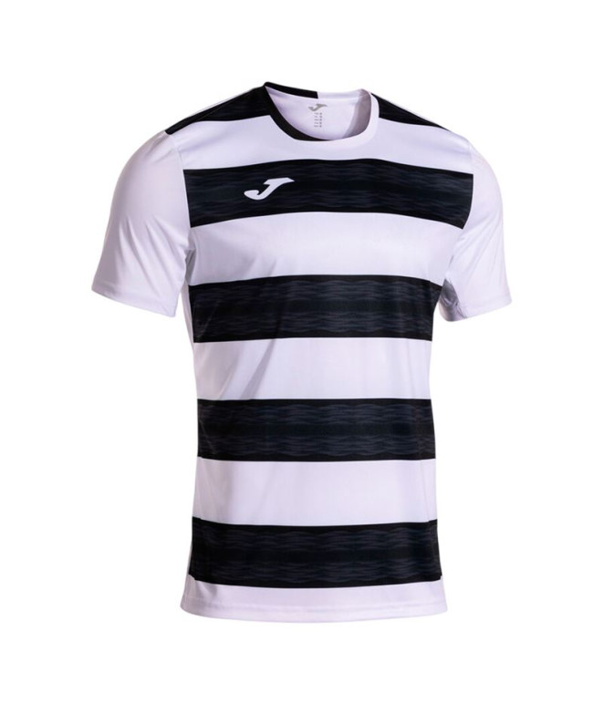 Camiseta Joma Tiger VII Branco Preto Menino