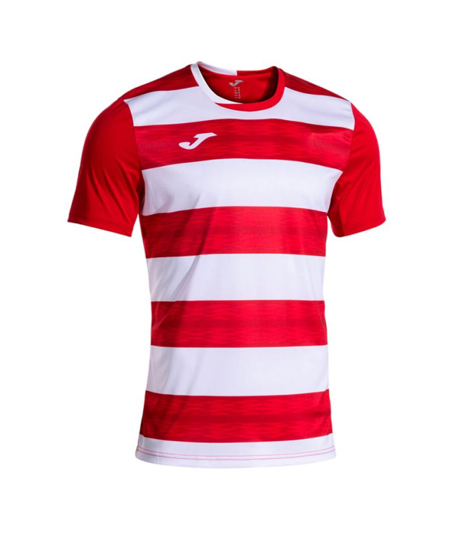 Camiseta Joma Tiger VII Vermelho Branco Homem