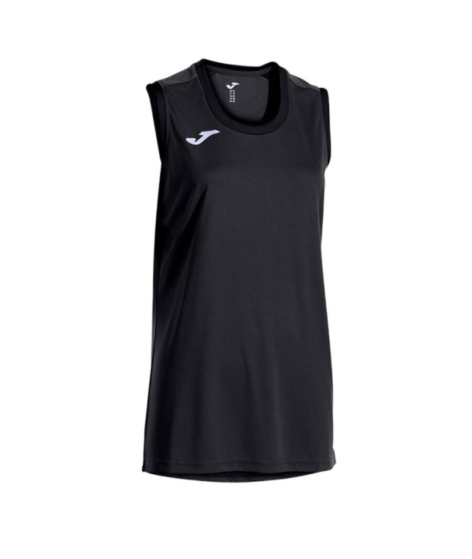 Camiseta Joma Cancha Preto Mulher