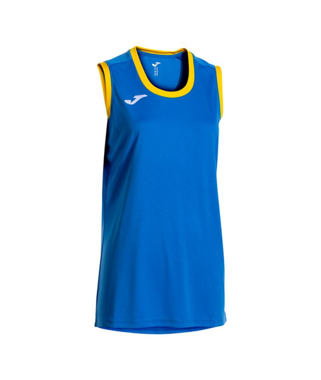 Camiseta Joma Cancha Royal Amarelo Mulher