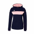 Moletom Kappa Daccia Mulher Azul Marinho/Rosa
