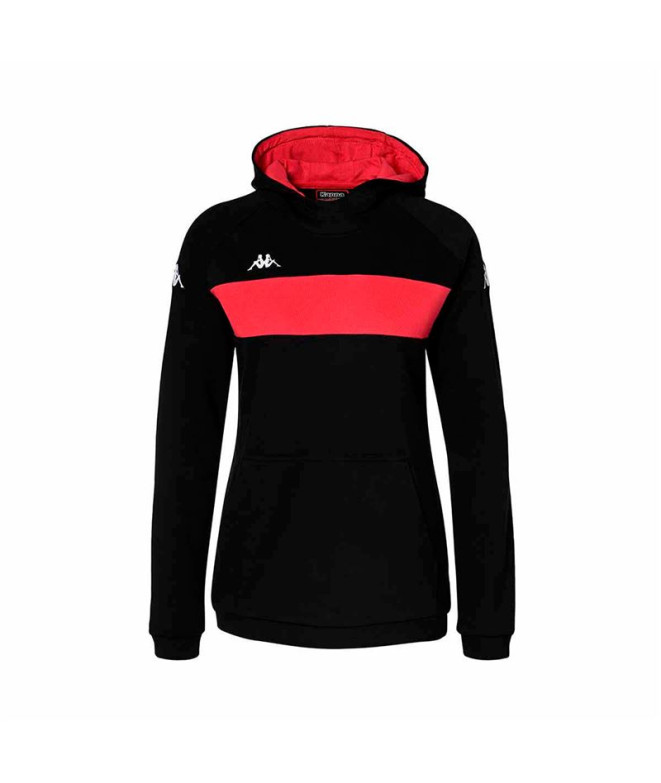 Moletom Kappa Daccia Mulher Black/Fuchsia