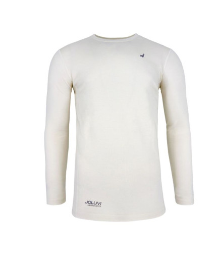 Camiseta de Montanha Joluvi Térmico Merino Base Branco