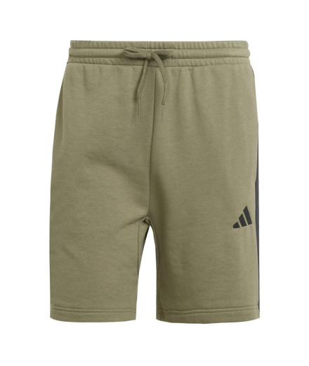 Calça adidas 3Bandas French Terry Homem Verde Escuro/Preto