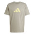 Camiseta adidas Future Icons 3Bar Homem Bege